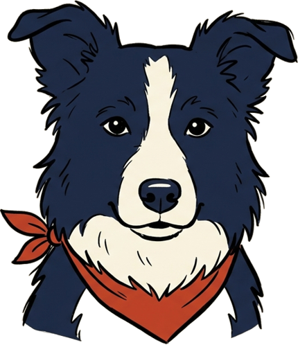 Fly, Nimble's sheepdog mascot